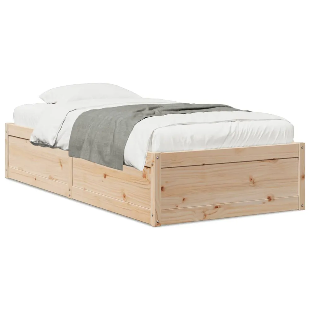 Cama sem colchão 75x190 cm madeira de pinho maciç para Visitas Inesperadas