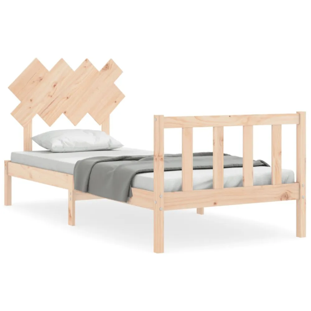 Cama sem colchão 90x200 cm madeira de pinho maciç para Festas do Pijama