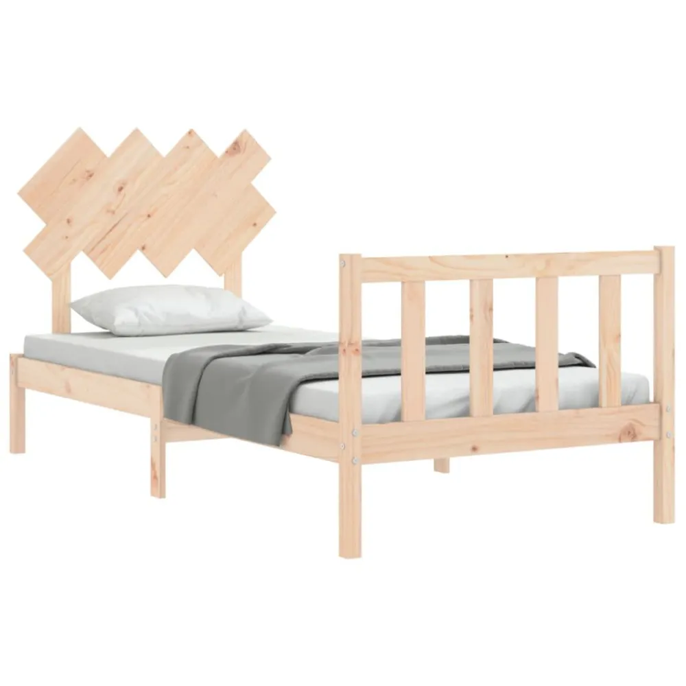 Cama sem colchão 90x200 cm madeira de pinho maciç para Festas do Pijama