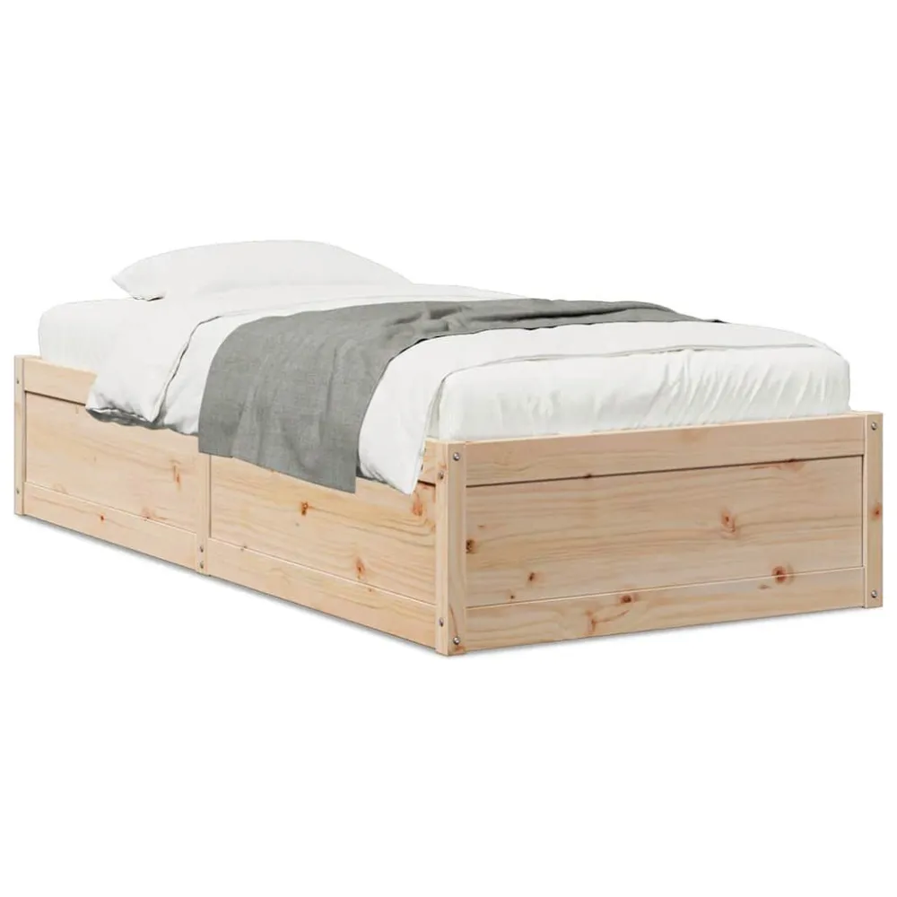 Cama sem colchão 90x200 cm madeira de pinho maciç Altura 20 cm