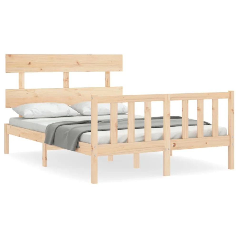 Certificado Anti-Alérgico Cama sem colchão 140x200 cm madeira de pinho maciç