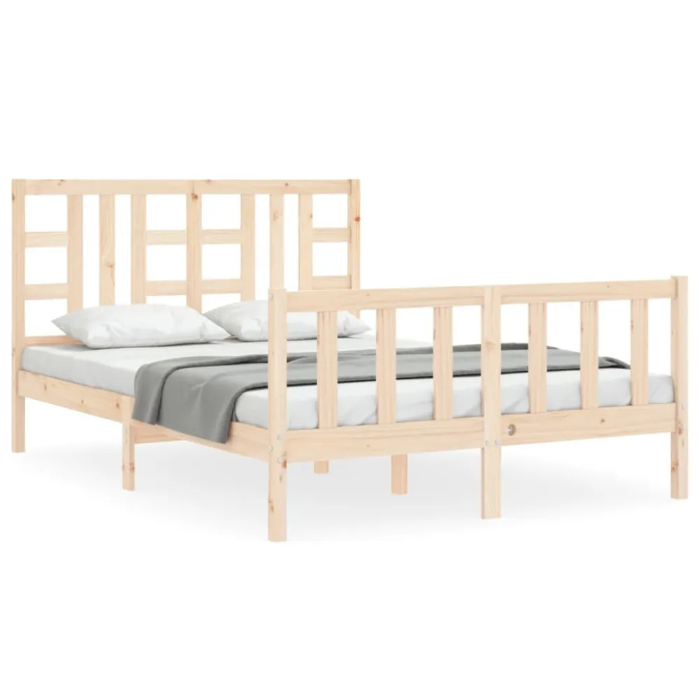Certificado Anti-Alérgico Cama sem colchão 140x200 cm madeira de pinho maciç