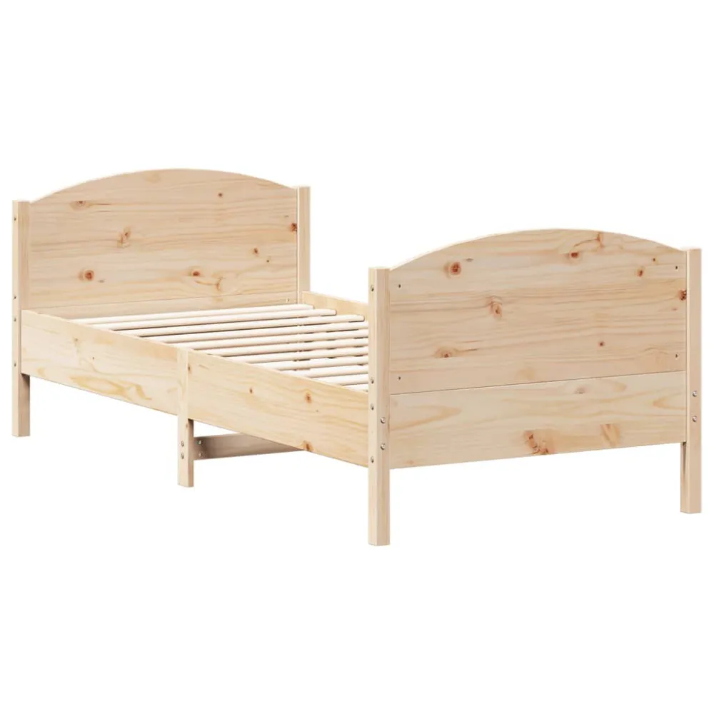 Certificado Anti-Alérgico Cama sem colchão 75x190 cm madeira de pinho maciç