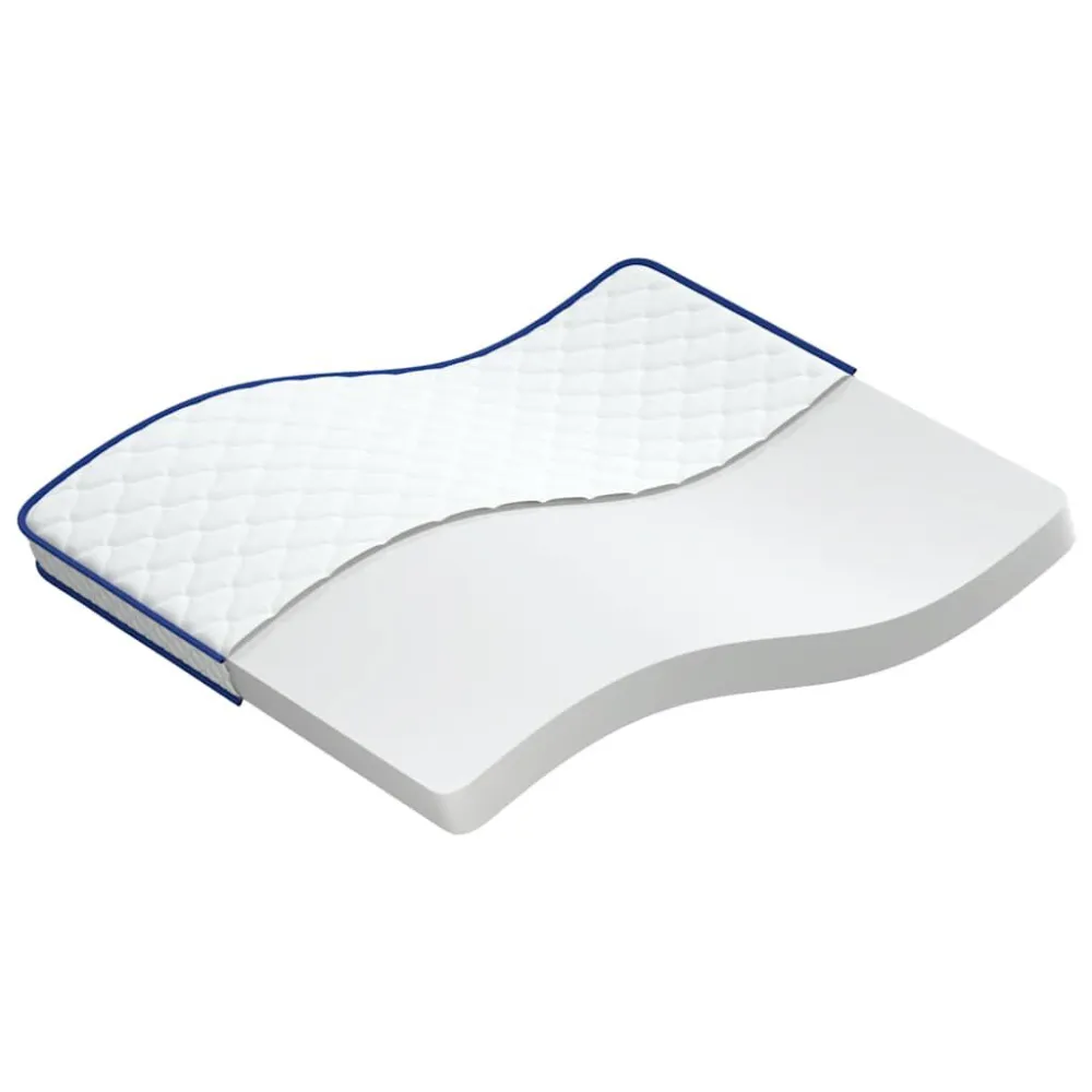 Certificado Anti-Alérgico Colchão de espuma de memória 140x190x17 cm branco