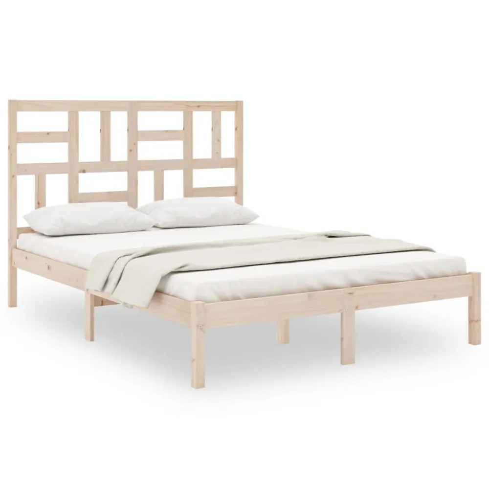 Certificado Anti-Alérgico Estrutura de cama sem colchão 140x200 cm madeira maciç