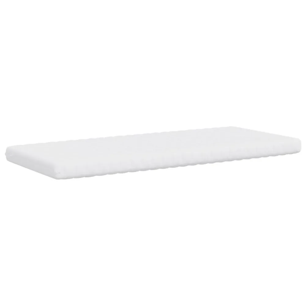 Colchão de espuma 90x200 cm 7 zonas dureza 20 ILD branco | Inflação Rápida |