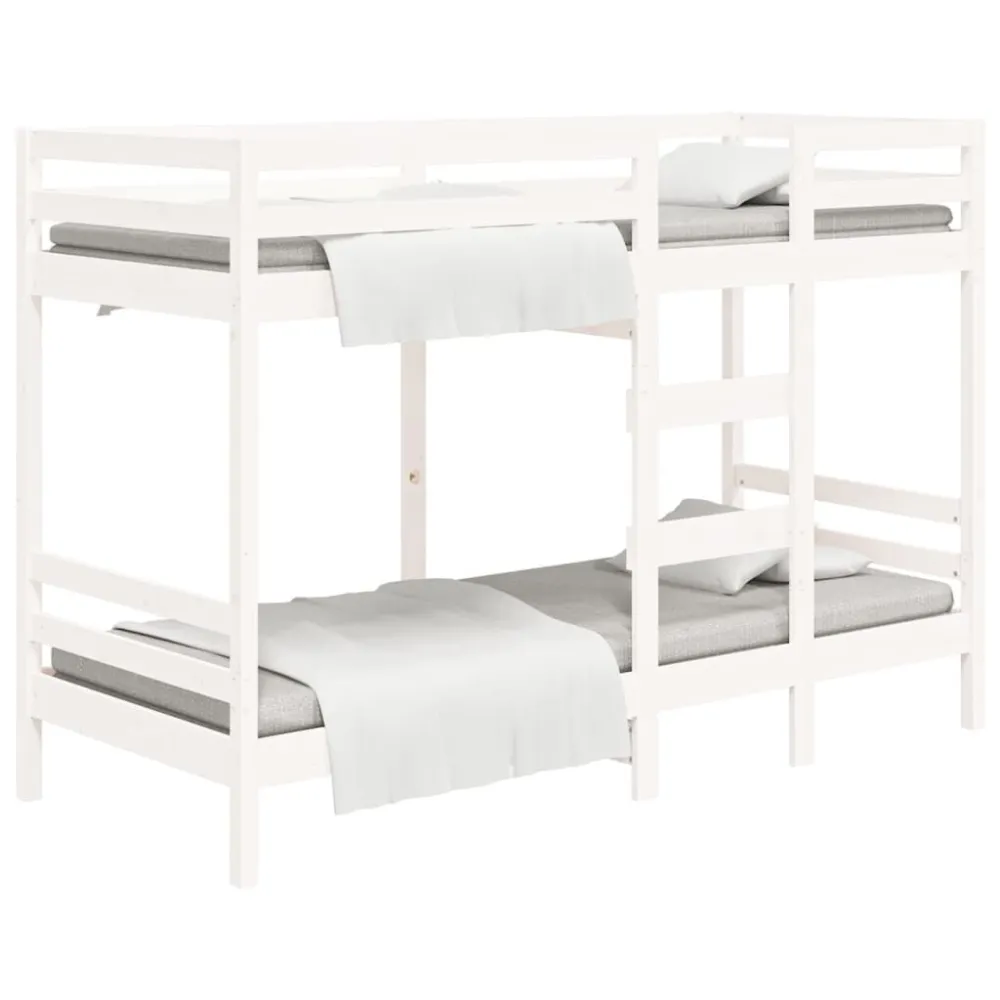 Colchão para Camping Beliche 75x190 cm madeira de pinho maciç branco
