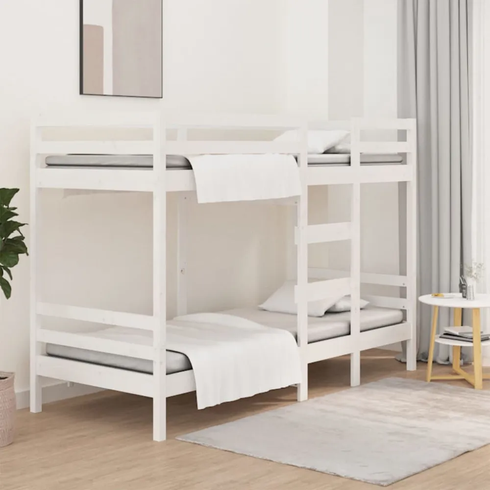 Colchão para Camping Beliche 75x190 cm madeira de pinho maciç branco