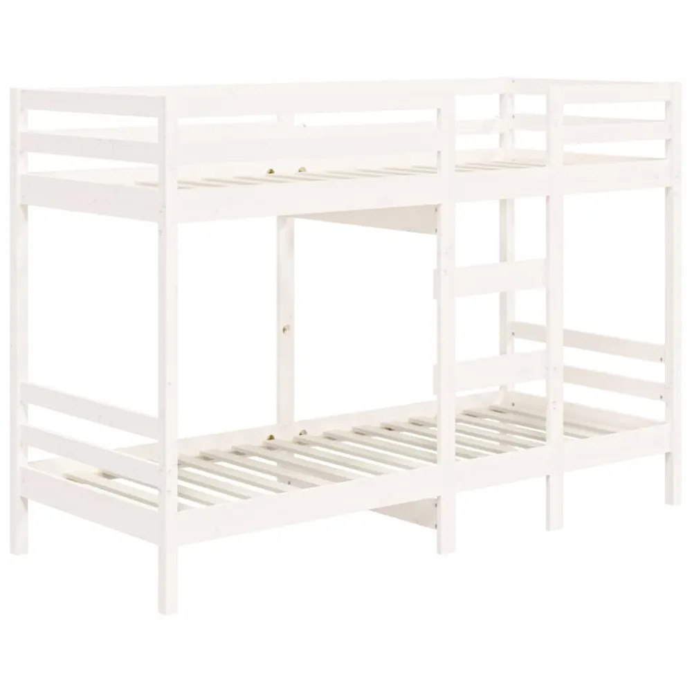 Colchão para Camping Beliche 75x190 cm madeira de pinho maciç branco