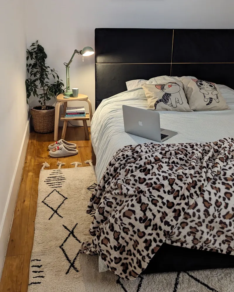 Cotton Area Rug 160 x 230 cm Black and Pérola KEBIR