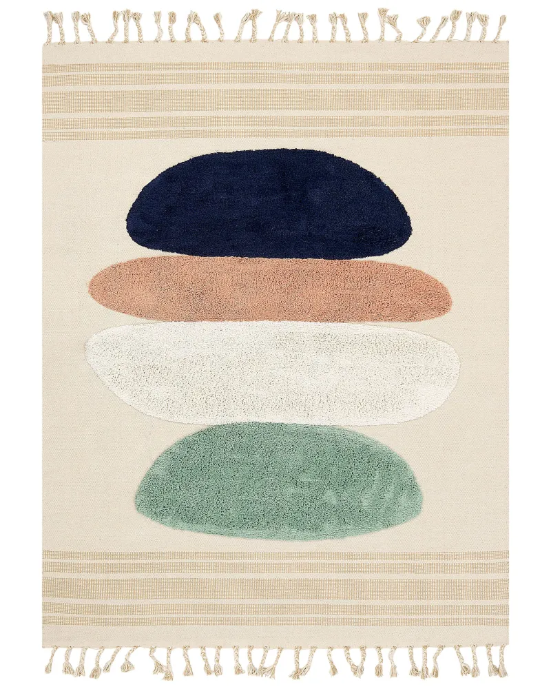 Cotton Area Rug 200 x 300 cm Multicolour ZEYNAK