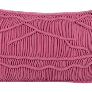 Cotton Cushion Macrame 30 x 50 cm Flamingo KIRIS