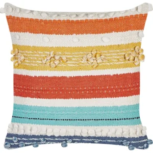 Cotton Cushion Zebrado Pattern 45 x 45 cm Multicolour DICLIPTERA