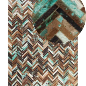 Cowhide Area Rug 140 x 200 cm Multicolour AMASYA