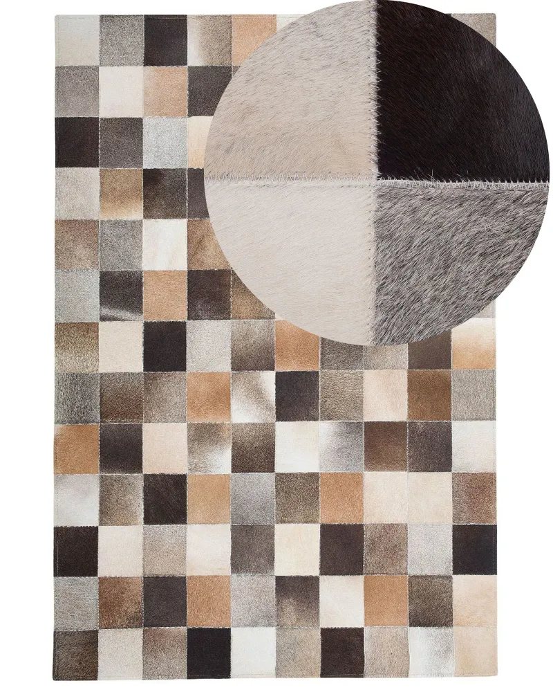 Cowhide Area Rug 200 x 300 cm Multicolour SOKE