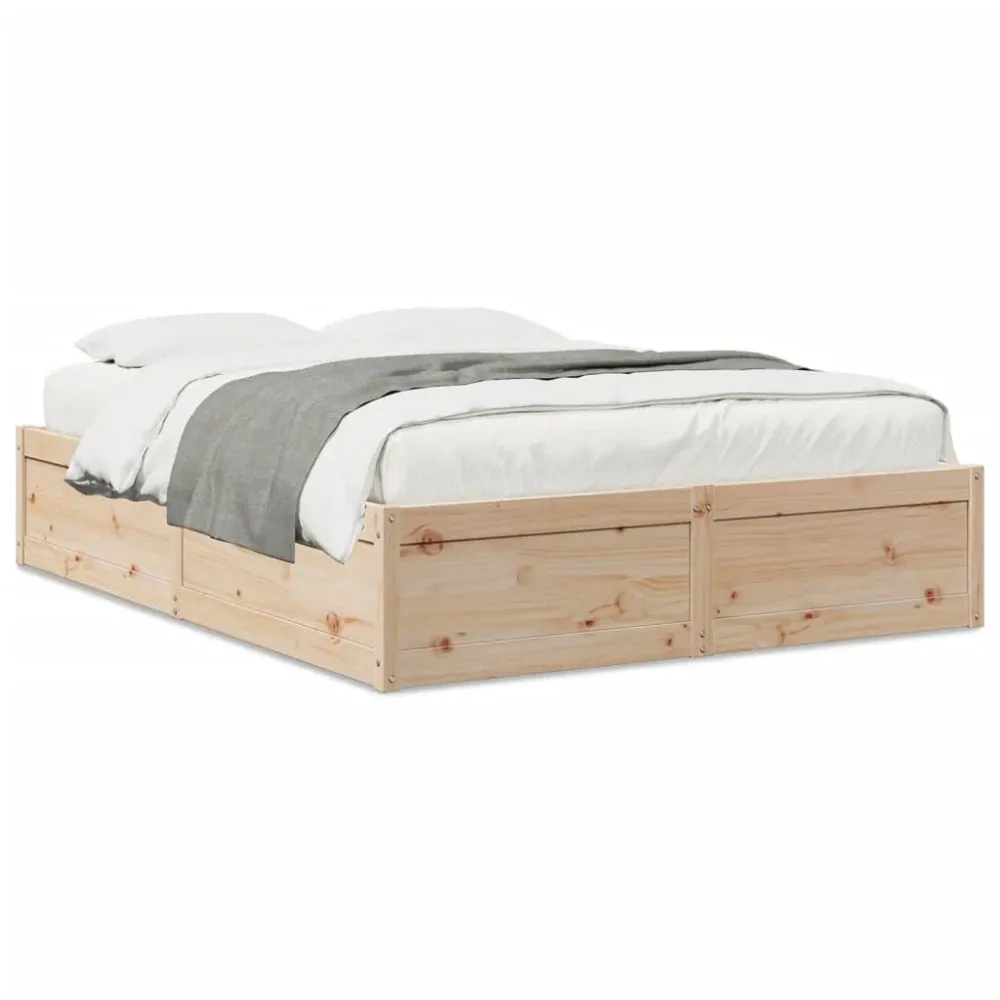 Premium Impermeável Cama sem colchão 140x200 cm madeira de pinho maciç