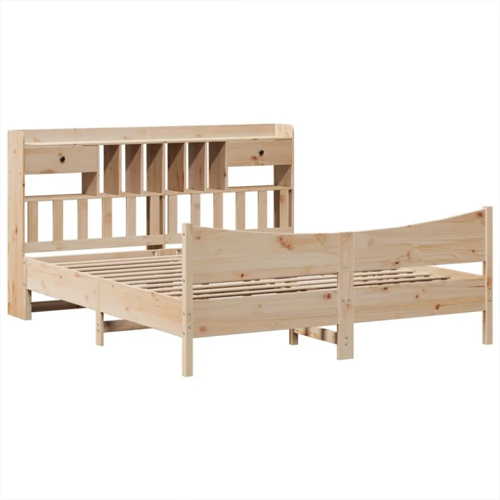 Premium Impermeável Cama sem colchão 200x200 cm madeira de pinho maciç