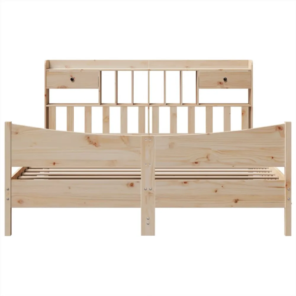 Premium Impermeável Cama sem colchão 200x200 cm madeira de pinho maciç