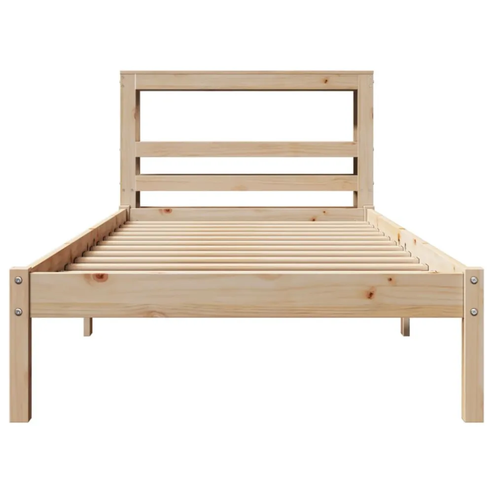 Premium Impermeável Cama sem colchão 75x190 cm madeira de pinho maciç