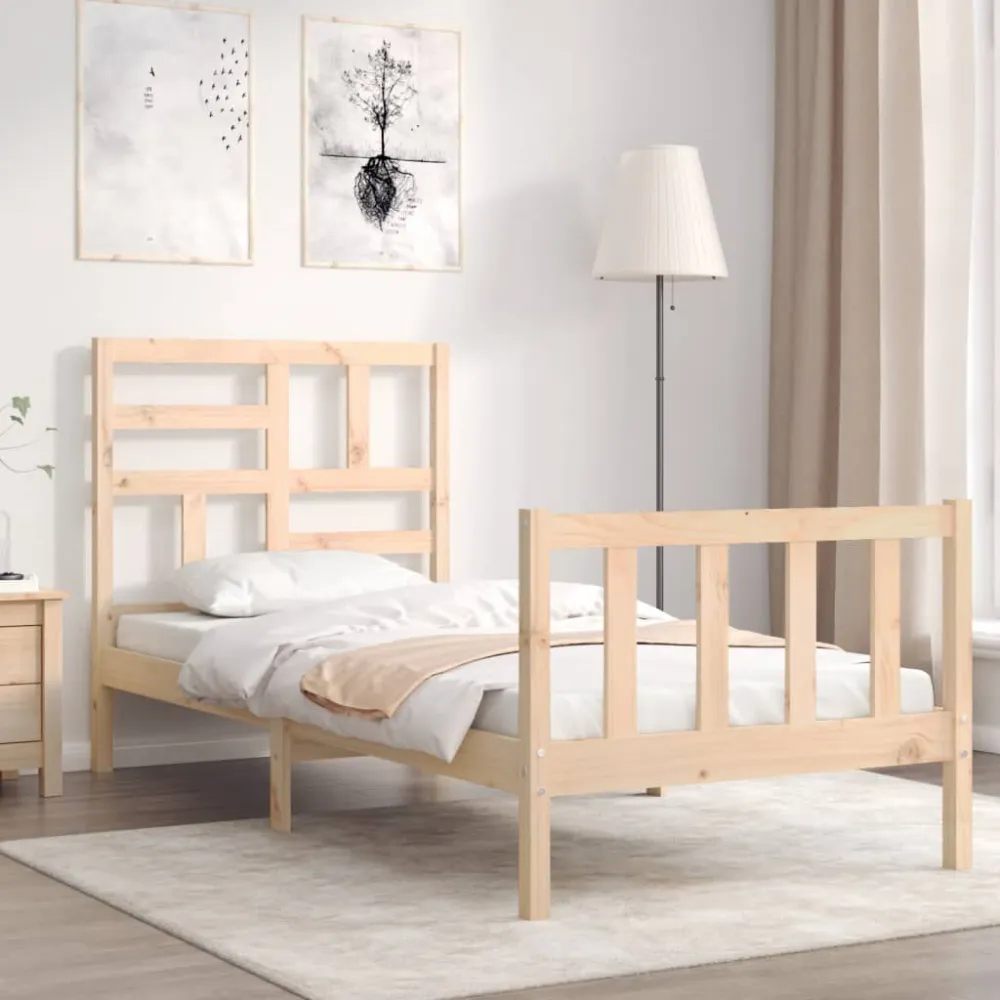Premium Impermeável Cama sem colchão 90x200 cm madeira de pinho maciç