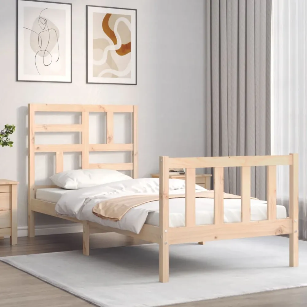 Premium Impermeável Cama sem colchão 90x200 cm madeira de pinho maciç