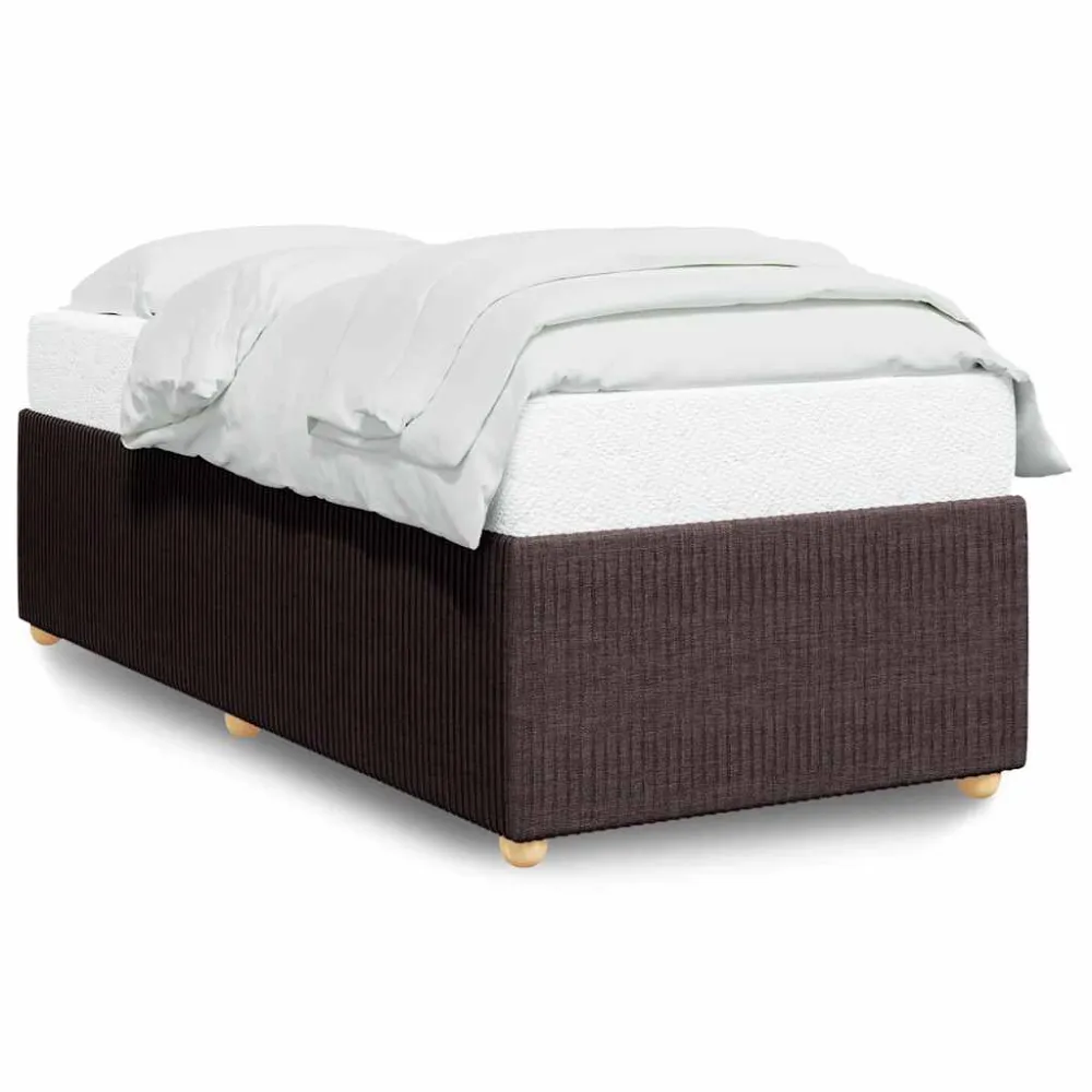 Premium Impermeável Estrutura de cama sem colchão 90x200 cm tecido castanho-escuro
