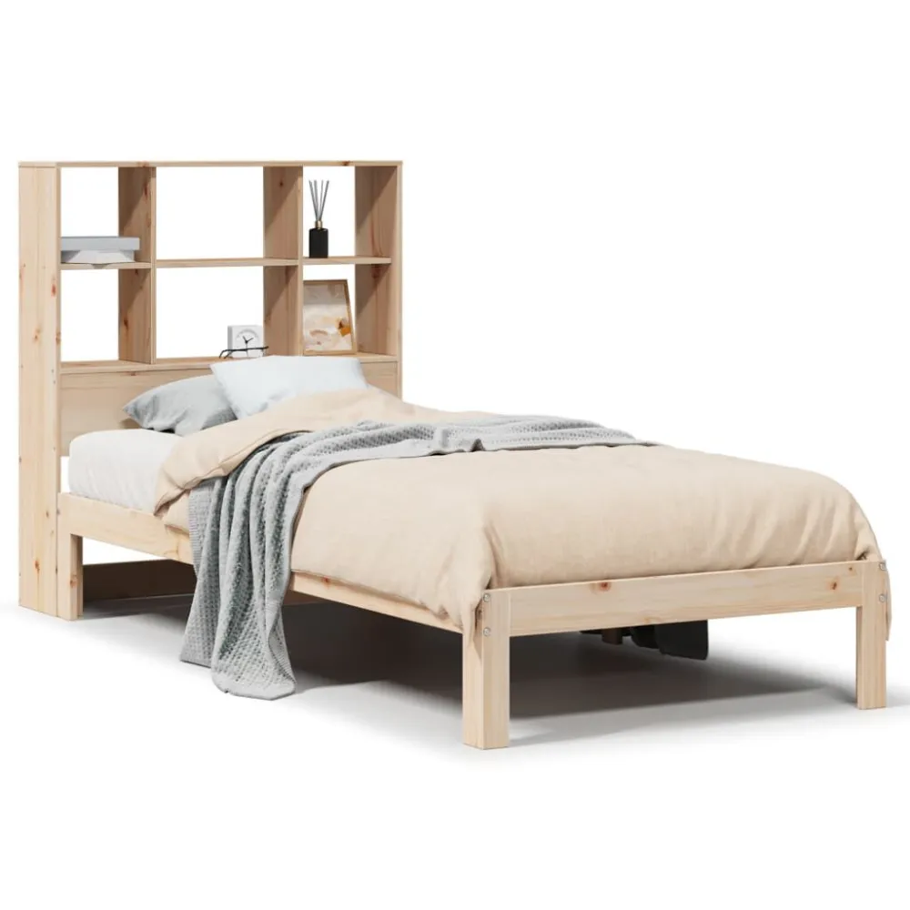 Saco de Dormir Inflável Cama com estante sem colchão 75x190 cm pinho maciço