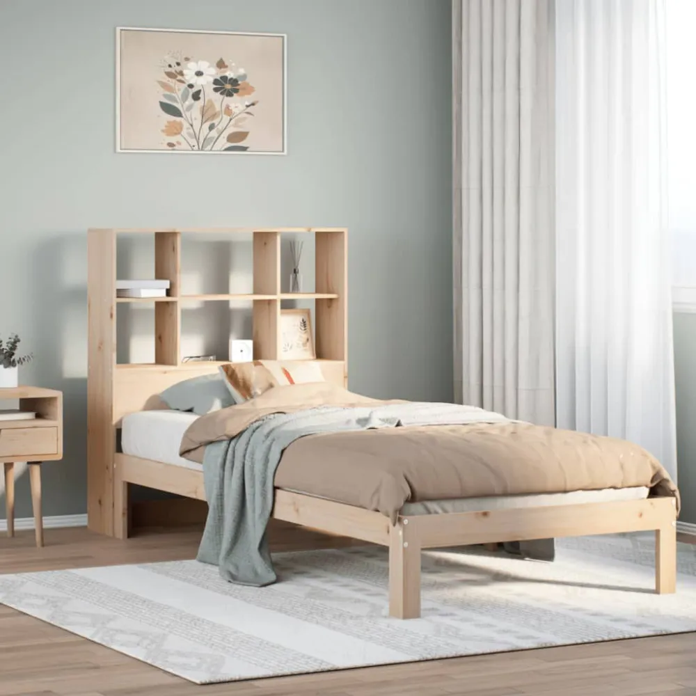 Saco de Dormir Inflável Cama com estante sem colchão 75x190 cm pinho maciço