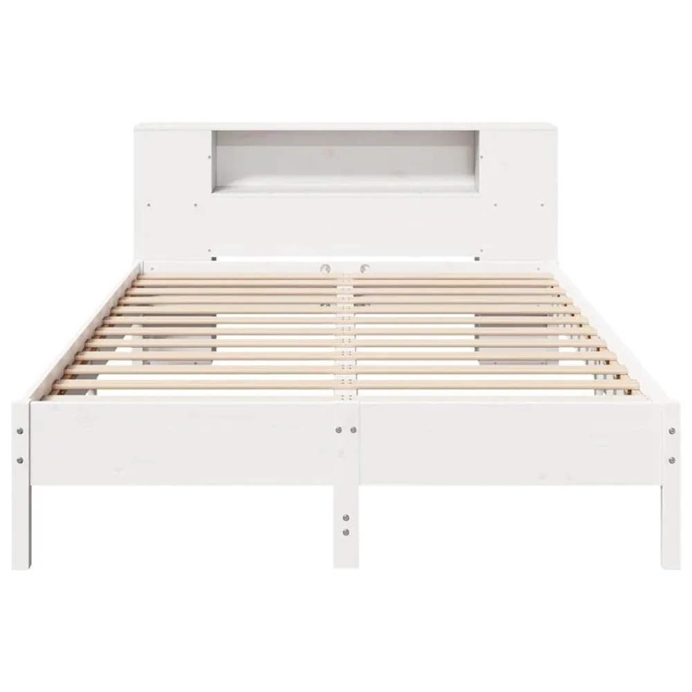 Saco de Dormir Inflável Cama com estante sem colchão 135x190 cm pinho maciço branco