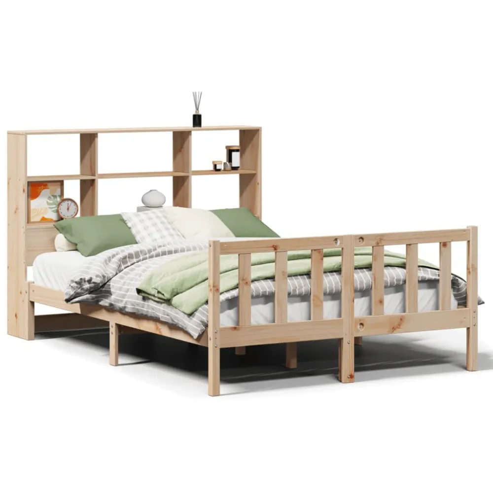Saco de Dormir Inflável Cama com estante sem colchão 135x190 cm pinho maciço