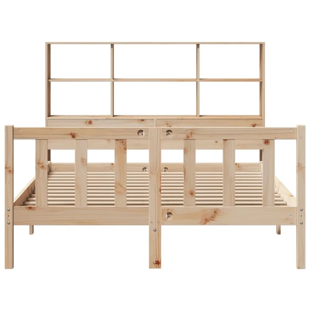 Saco de Dormir Inflável Cama com estante sem colchão 135x190 cm pinho maciço