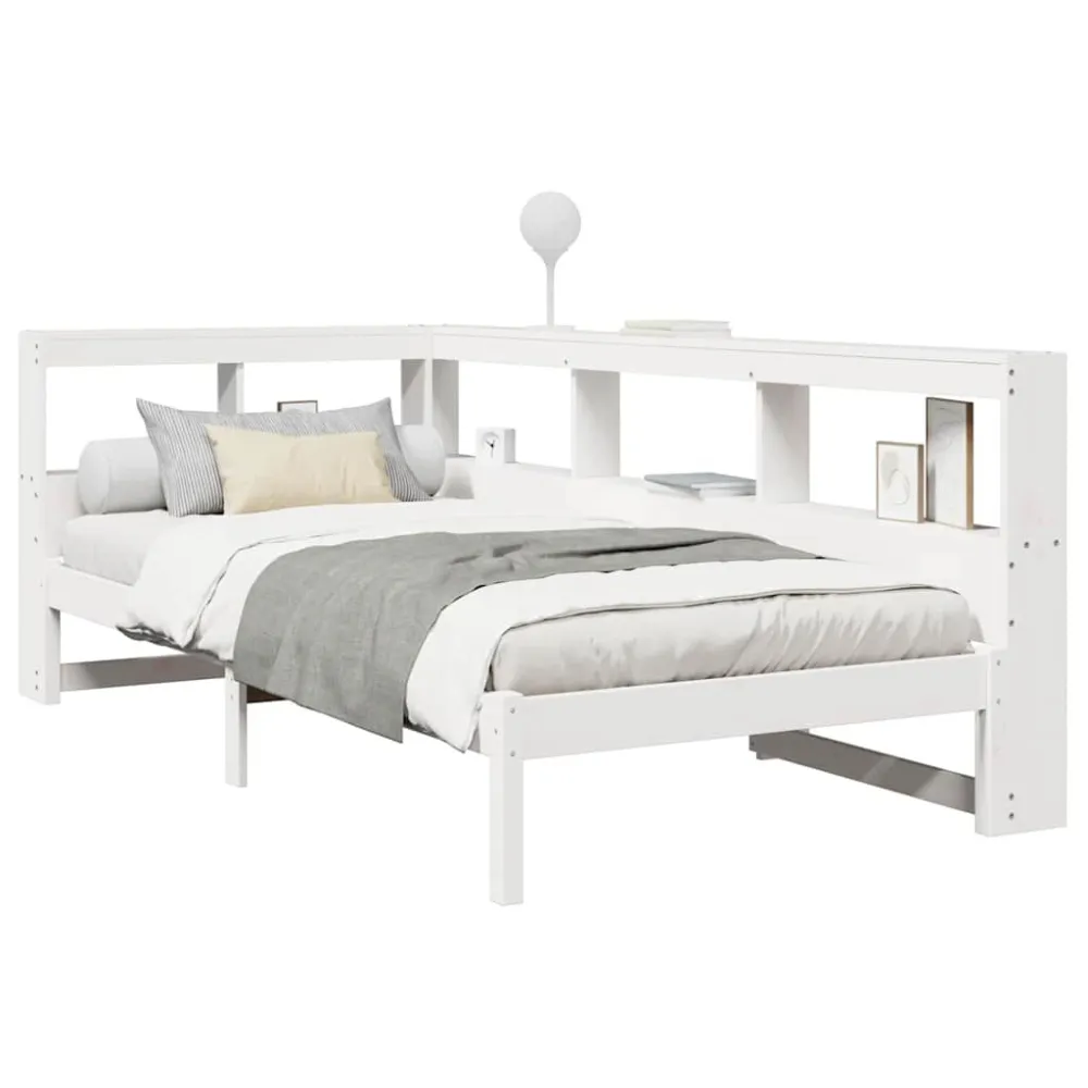 Saco de Dormir Inflável Cama com estante sem colchão 90x190 cm pinho maciço branco