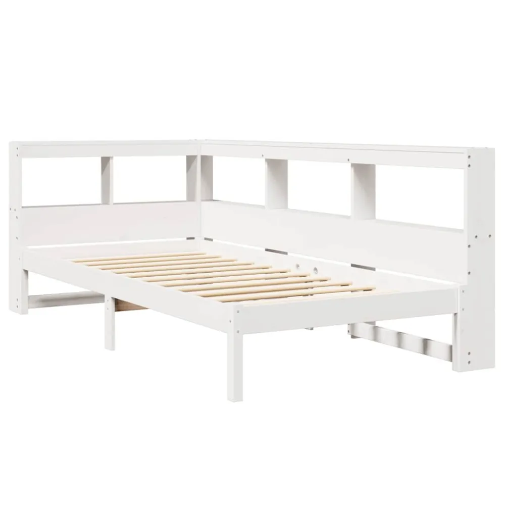Saco de Dormir Inflável Cama com estante sem colchão 90x190 cm pinho maciço branco