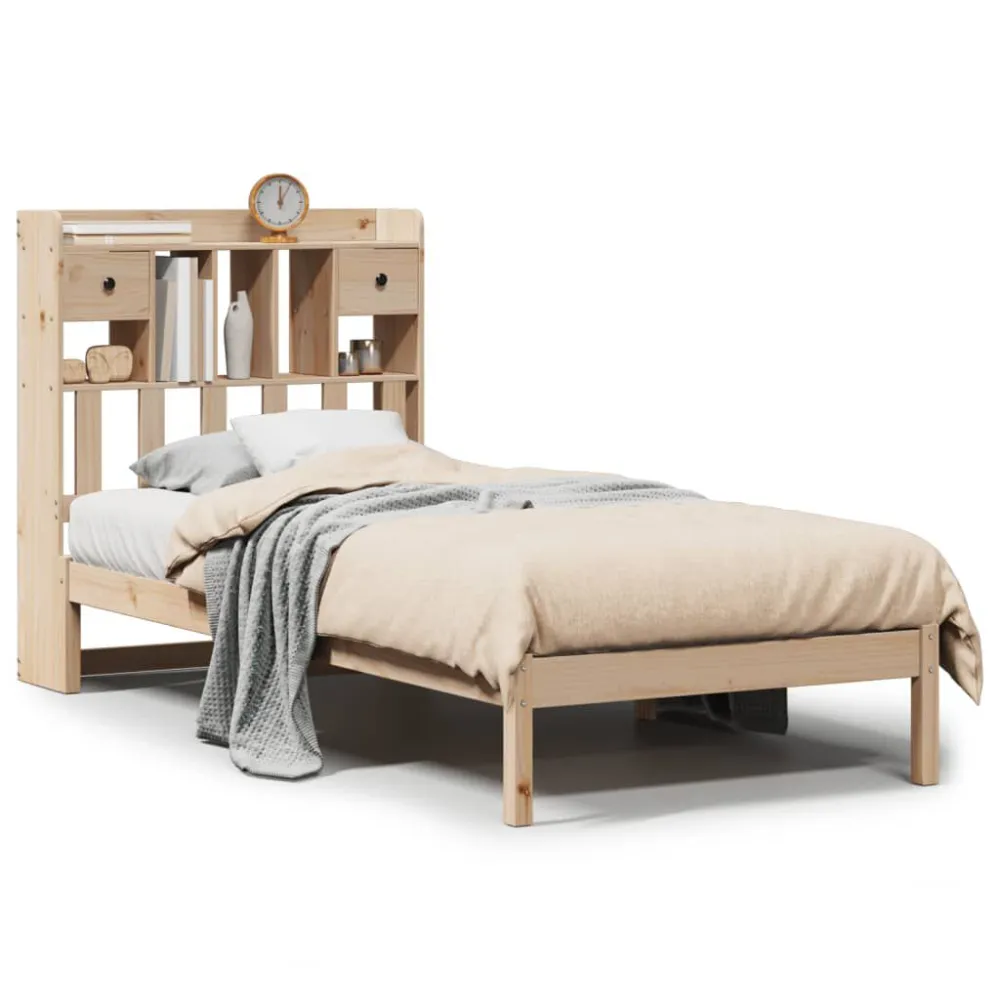 Saco de Dormir Inflável Cama com estante sem colchão 75x190 cm pinho maciço