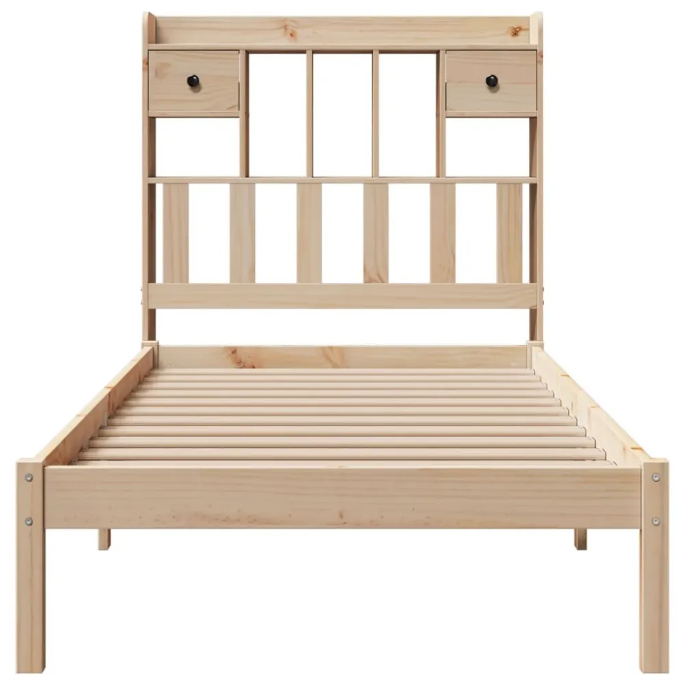 Saco de Dormir Inflável Cama com estante sem colchão 75x190 cm pinho maciço