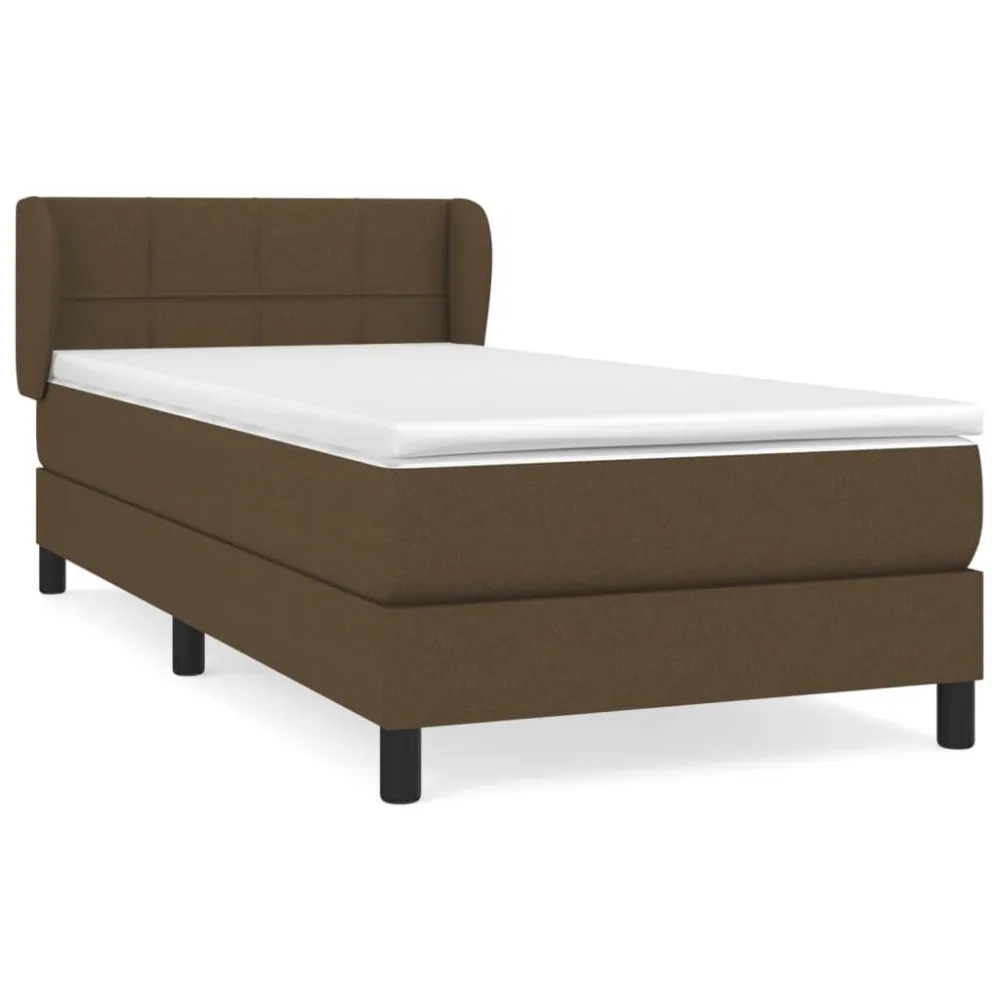 Saco de Dormir Inflável Cama com molasemcolchão 90x190 cm tecido castanho-escuro