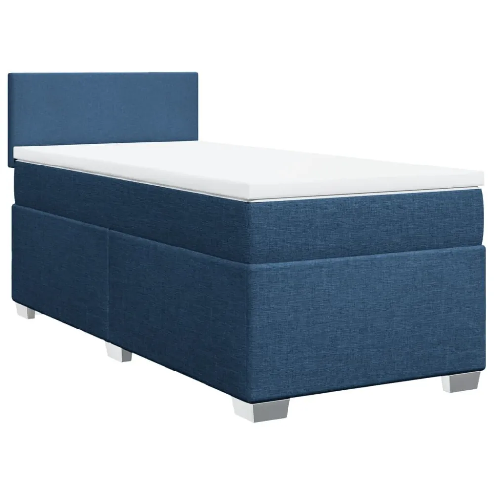 Saco de Dormir Inflável Cama com molasemcolchão 90x200 cm tecido azul
