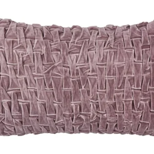 Velvet Pleated Cushion 30 x 50 cm Violet CHIRITA