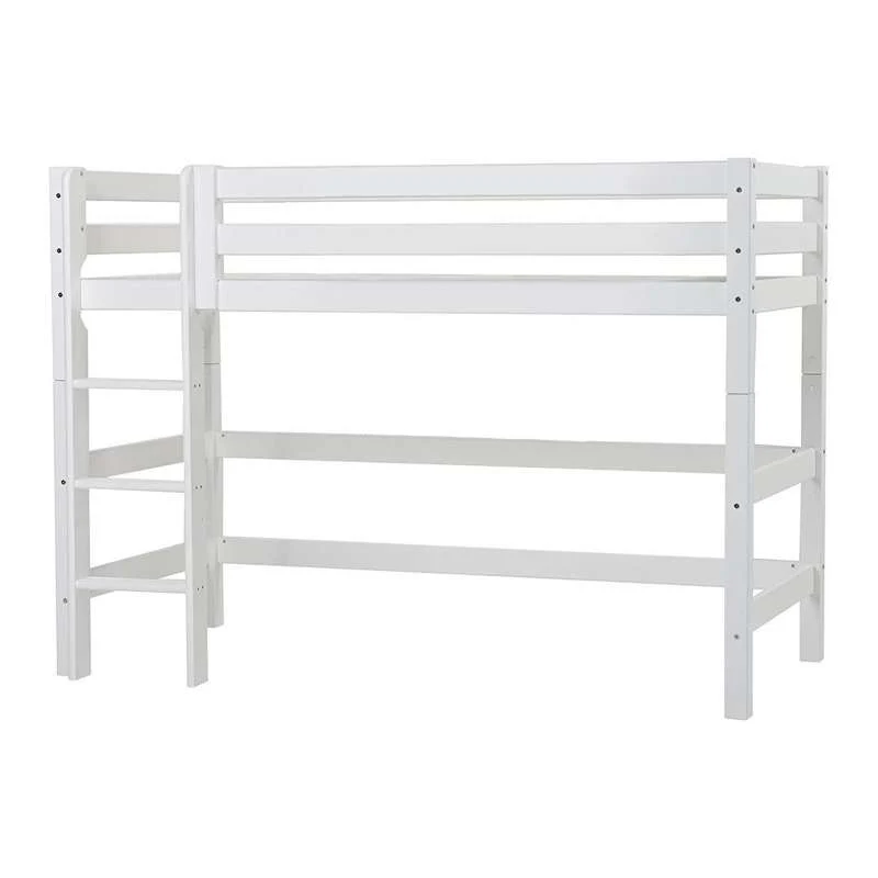 Hoppekids ECO Premium - Cama de altura média - 90x200 cm. - Base de colchão flexível - Branco