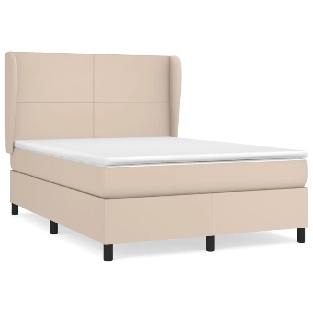 Cama Articulada Cama com molasemcolchão 140x190 cm couro artificial cappuccino