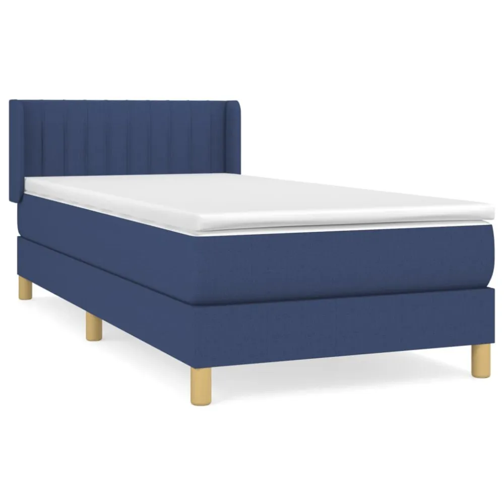 Cama com molasemcolchão 100x200 cm tecido azul Edição com Espelho