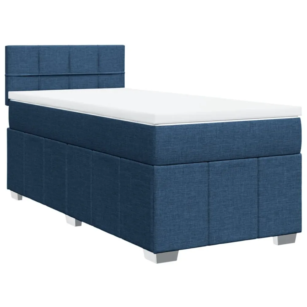 Cama com molasemcolchão 100x200 cm tecido azul Tecido Resistente