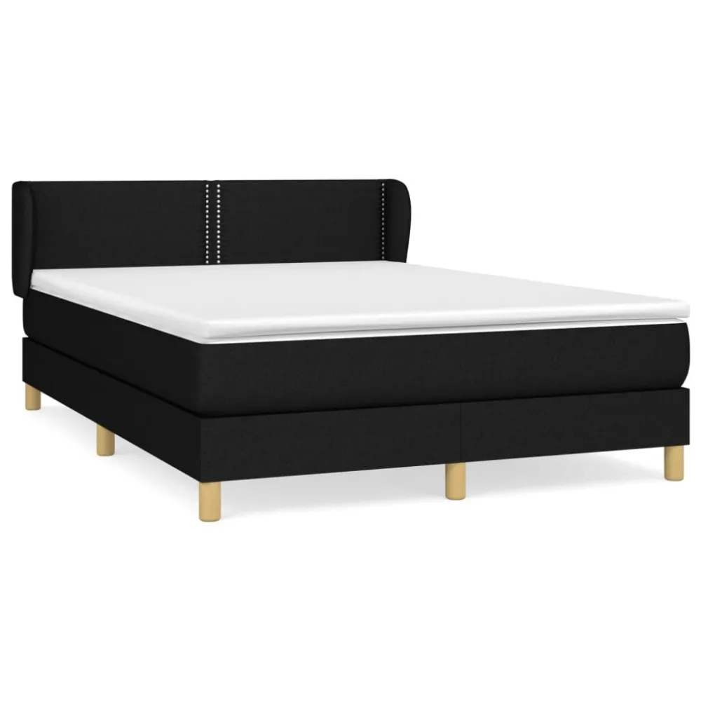 Cama com molasemcolchão 140x190 cm tecido preto para Organização de Roupas