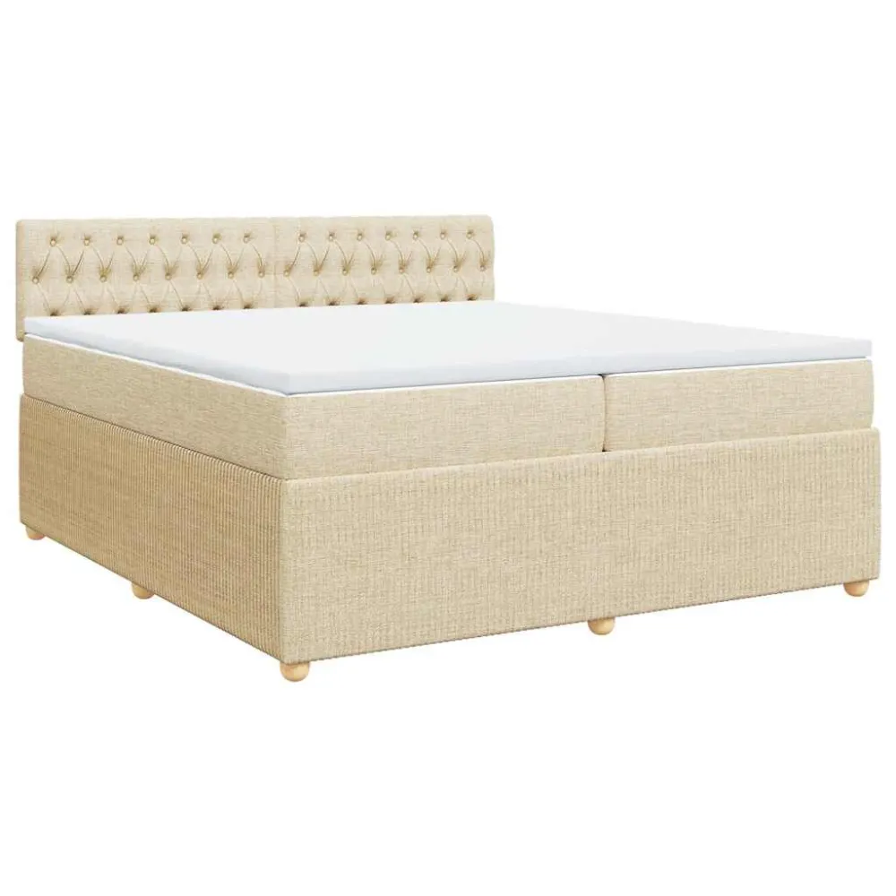Cama com molasemcolchão 200x200 cm tecido cor creme para Organização de Roupas