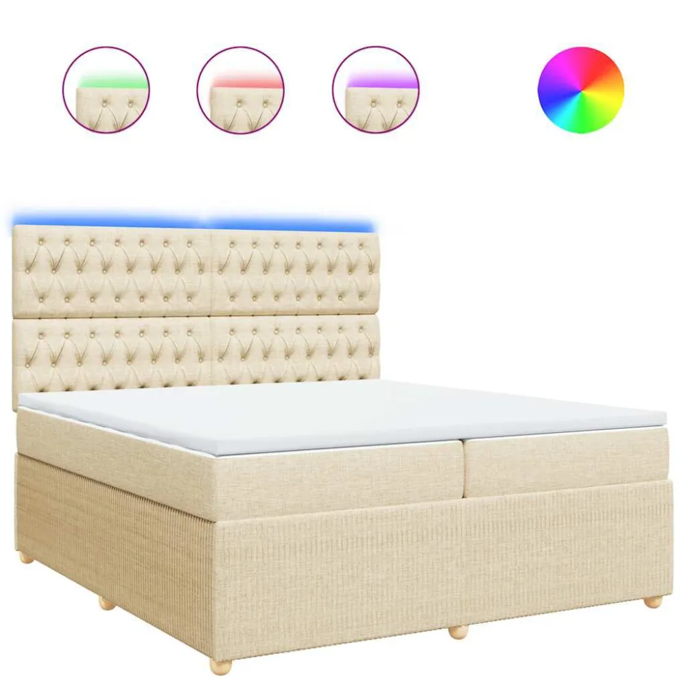 Cama com molasemcolchão 200x200 cm tecido cor creme para Organização de Roupas