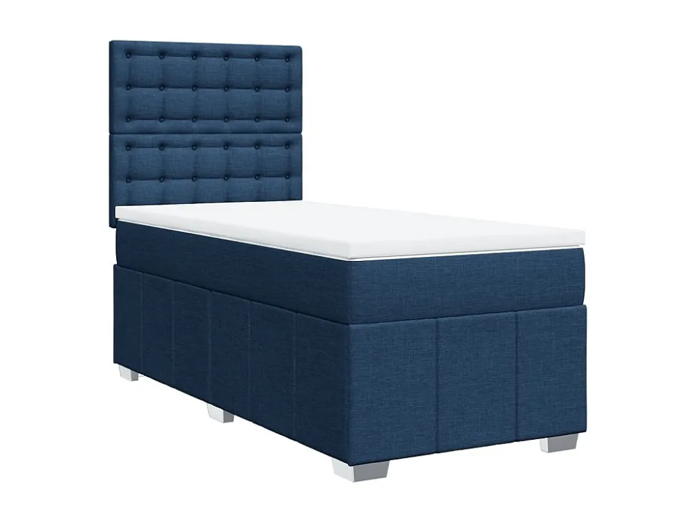 Cômoda Organizadora Cama com molas/colchão 80x200 cm tecido azul