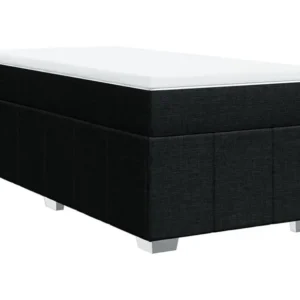 Cômoda Organizadora Cama com molas/colchão 80x200 cm tecido preto