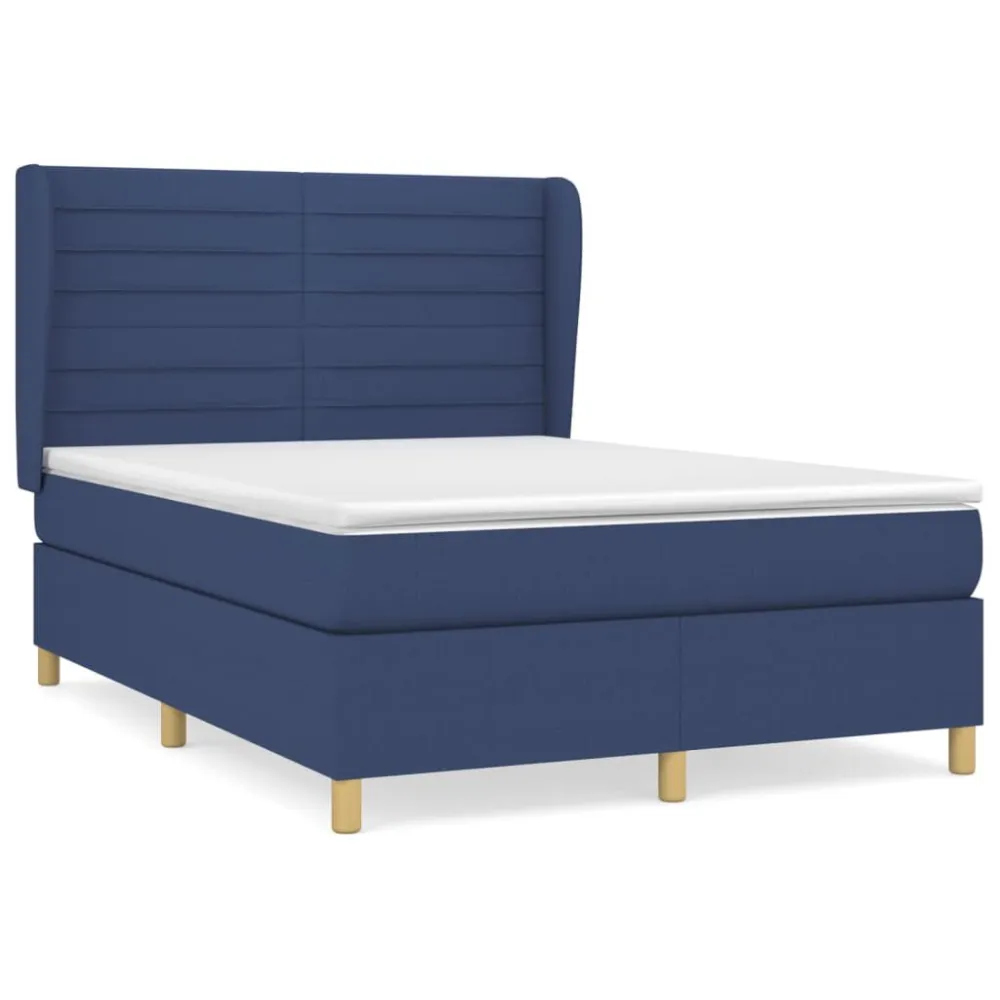 Cômoda Organizadora Cama com molasemcolchão 140x190 cm tecido azul