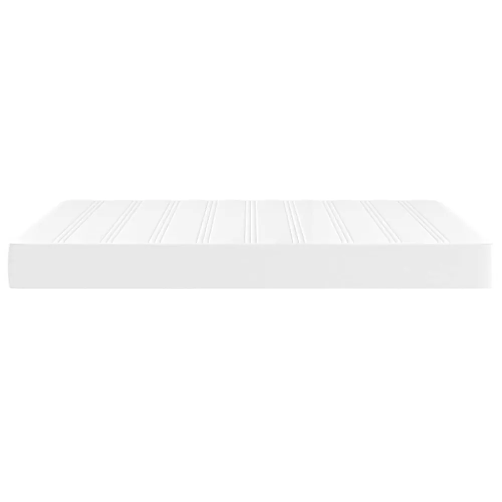 Cômoda Organizadora Colchão de molas ensacadas 140x200x20cm couro artificial branco