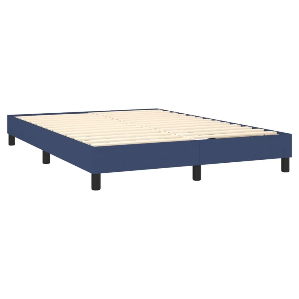 Premium Cama com molasemcolchão 140x200 cm tecido azul